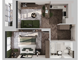 Продается 1-комнатная квартира ЖК Клубный дом на Пушкина, 44.23  м², 11058000 рублей