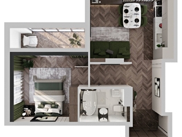 Продается 1-комнатная квартира ЖК Клубный дом на Пушкина, 47.77  м², 11207000 рублей