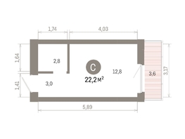 Продается Студия ЖК Кварталы Драверта, дом 6, 22.21  м², 4470000 рублей