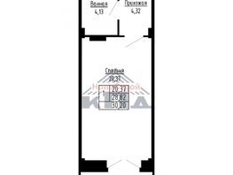 Продается 1-комнатная квартира ЖК Набережная Тухачевского-ул. Фрунзе, 30  м&sup2;, 6291000 рублей