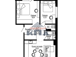 Продается 2-комнатная квартира ЖК Регата, дом 10, 75  м&sup2;, 8625000 рублей