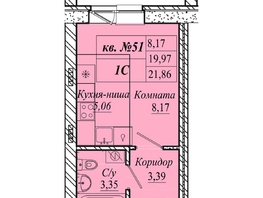 Продается Студия ЖК Семиреченская, дом 3, 21.86  м&sup2;, 4153400 рублей