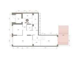 Продается 2-комнатная квартира ЖК Кварталы Драверта, дом 3, 109.07  м&sup2;, 16070000 рублей