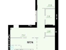 Продается 2-комнатная квартира ЖК Граф, 89.4  м&sup2;, 16500000 рублей