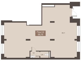 Продается  ЖК Заря, дом 1.3, 98.76  м&sup2;, 21727200 рублей