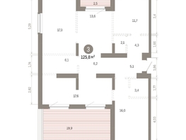 Продается 2-комнатная квартира ЖК Кварталы Драверта, дом 6, 125.76  м&sup2;, 18000000 рублей