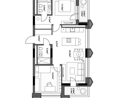 Продается 2-комнатная квартира ЖК Северное Сияние Бизнес, 78.14  м&sup2;, 16580000 рублей