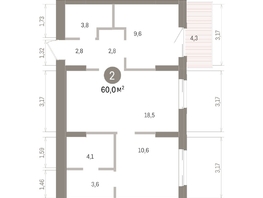 Продается 2-комнатная квартира ЖК Кварталы Драверта, дом 4, 60  м&sup2;, 11410000 рублей