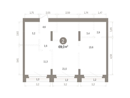 Продается 2-комнатная квартира ЖК Кварталы Драверта, дом 5, 69.04  м&sup2;, 11790000 рублей