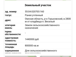 Продается Дачный участок Центральная ул, 80  сот., 390000 рублей