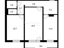 Продается 2-комнатная квартира Рабочая 1-я ул, 63  м², 8000000 рублей