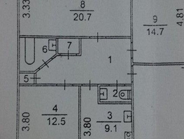 Продается 3-комнатная квартира Беринга ул, 73.1 м², 6789000 рублей
