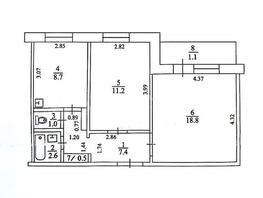 Продается 2-комнатная квартира Победы ул, 50.2  м², 4090000 рублей