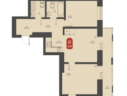 Продается 3-комнатная квартира ЖК Косарева, дом 6, 59.88 м², 12311328 рублей