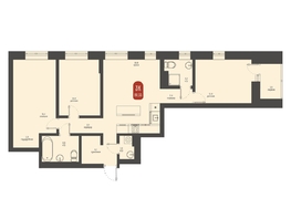 Продается 3-комнатная квартира ЖК Косарева, дом 6, 80.55 м², 16150275 рублей