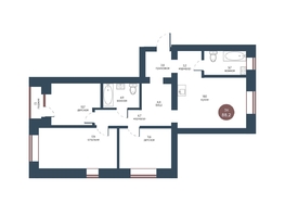 Продается 3-комнатная квартира ЖК Белозерский, корпус 5, 88.2  м², 13053600 рублей