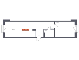 Продается 1-комнатная квартира ЖК Ломоносов, 62.43  м², 11377868 рублей