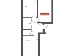 Продается 2-комнатная квартира ЖК Ломоносов, 65.93  м&sup2;, 11550936 рублей