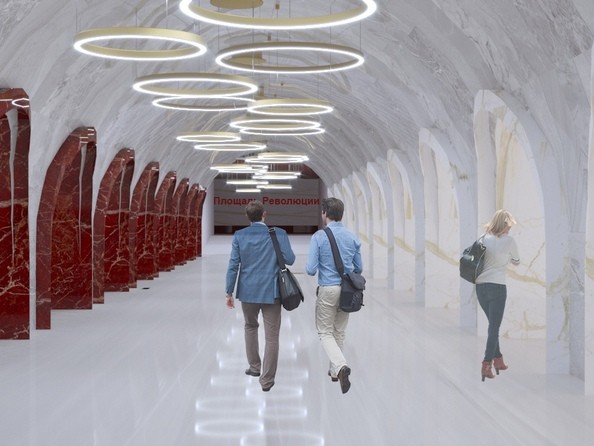 Новые эскизы красноярского метрополитена (2020) . Площадь революции